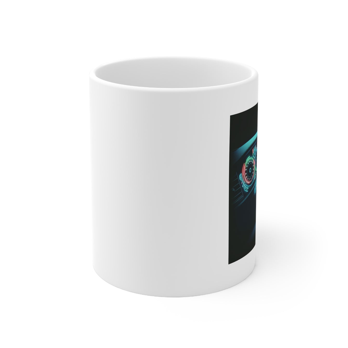 Glow-in-the-Dark Dashboard White Mug