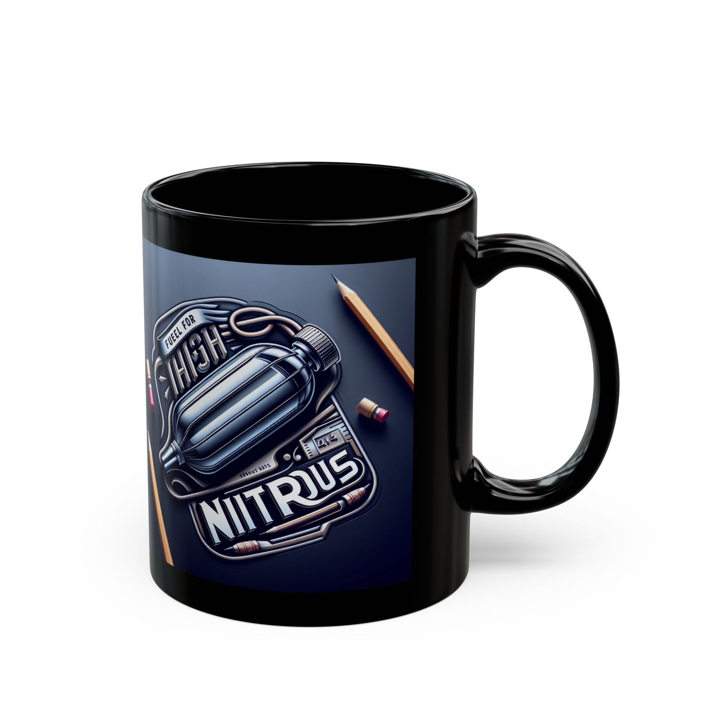 Nitrous Bottle Black Mug