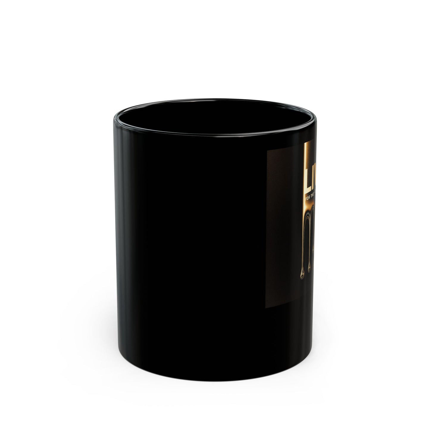 Oil Drip Black Mug