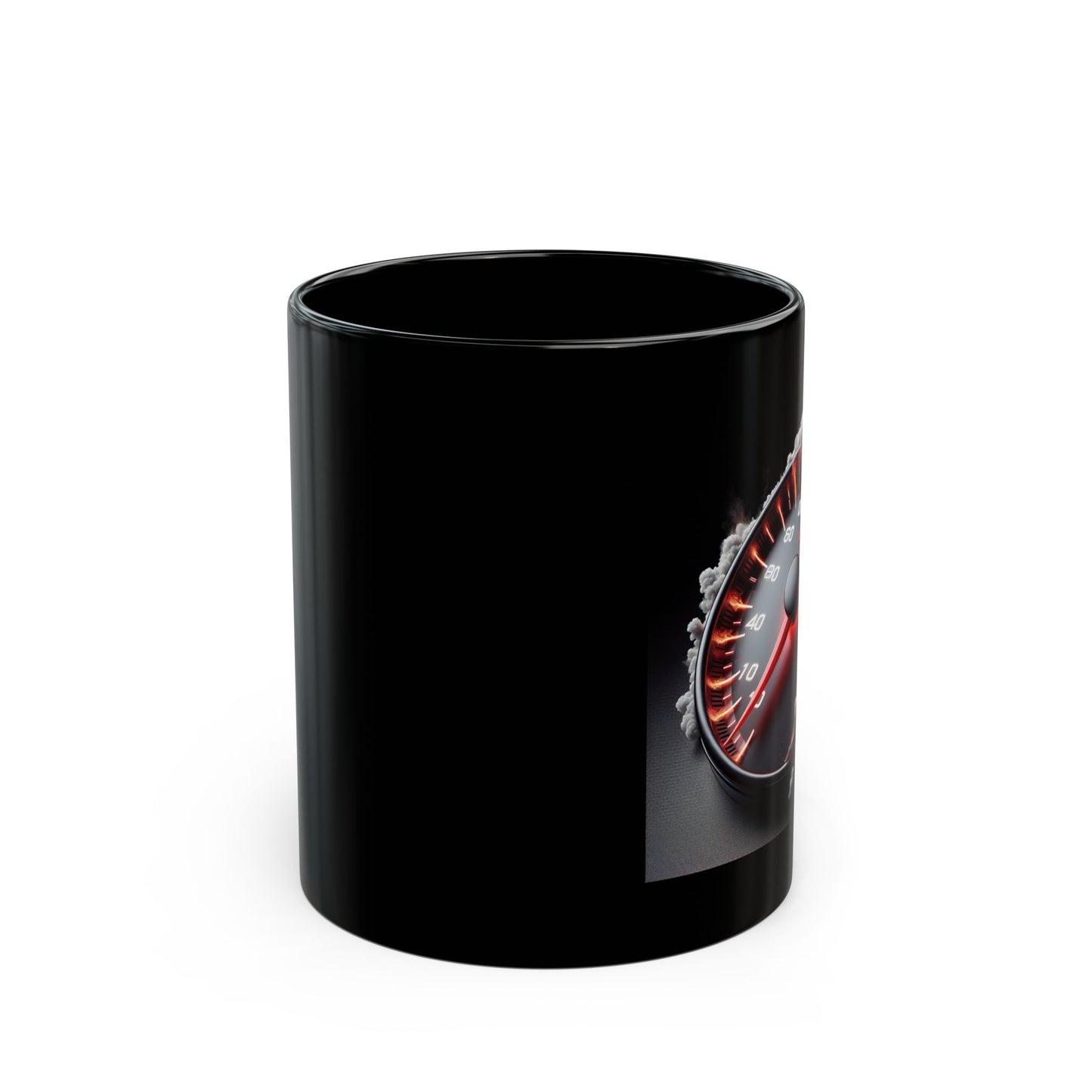 Smoking Speedometer Black Mug