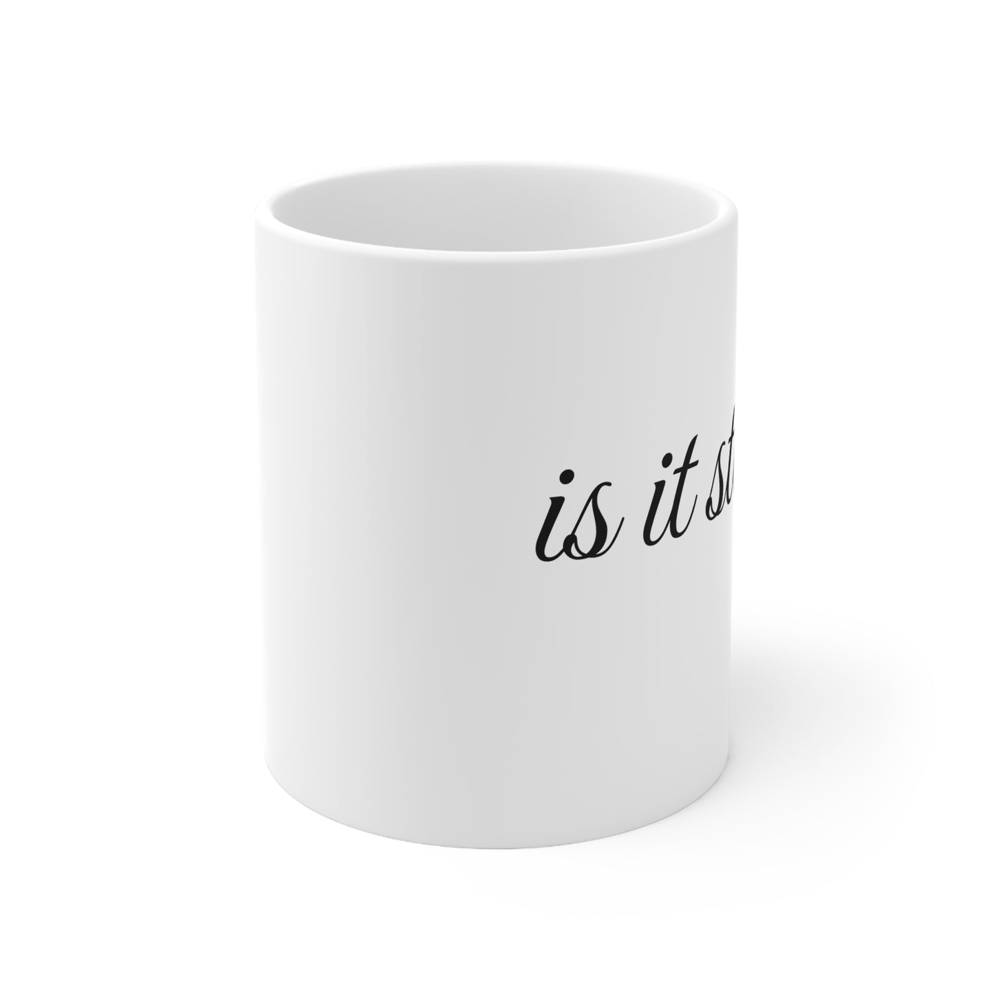 Is It Stock? White Mug