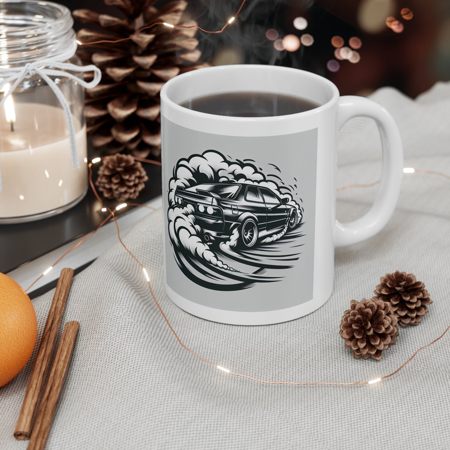 Drifting Smoke White Mug