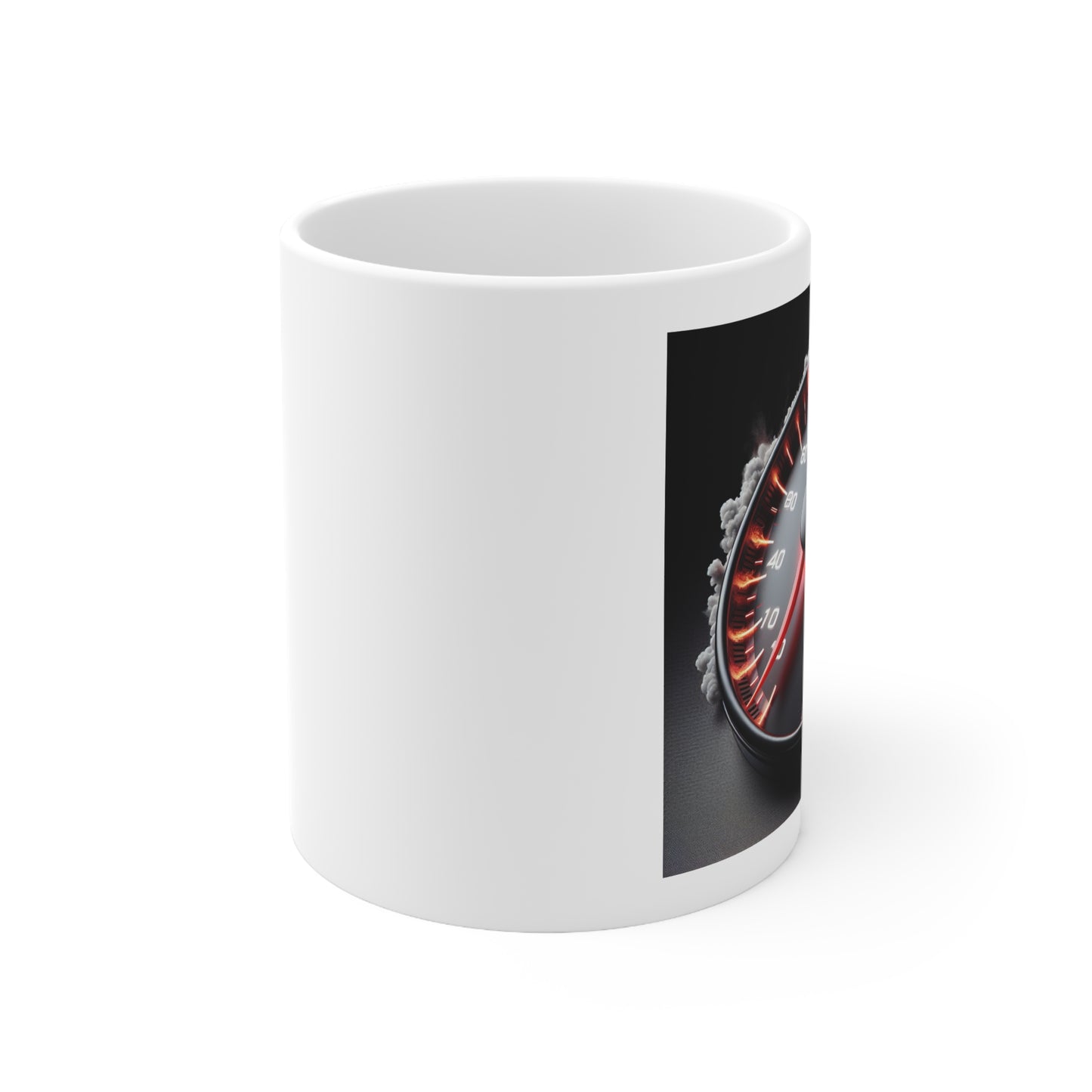 Smoking Speedometer White Mug