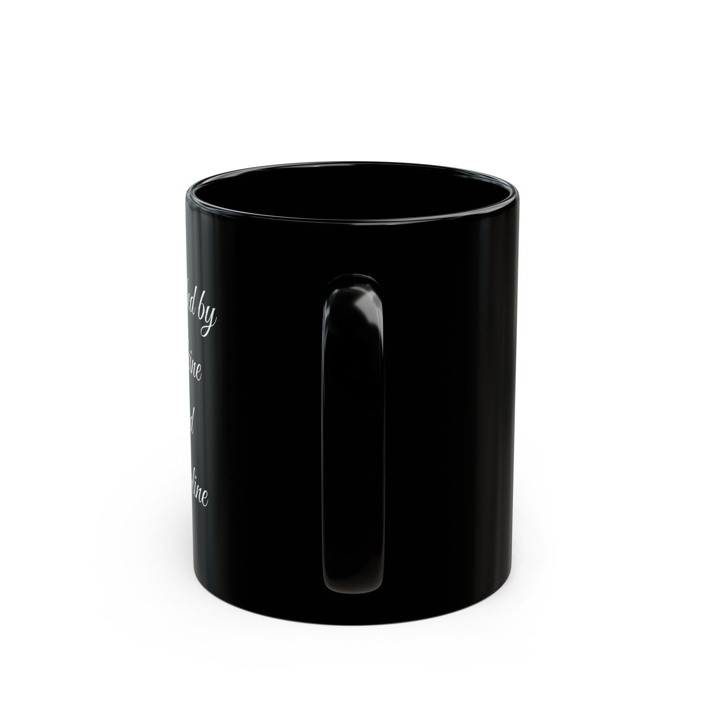 Fueled by Caffeine and Gasoline Black Mug